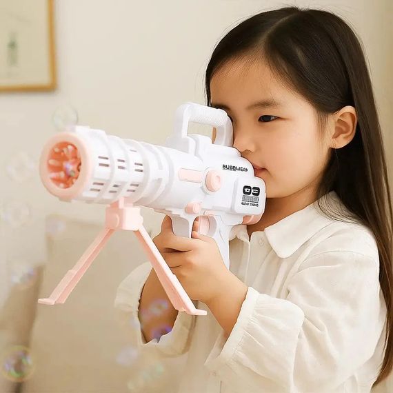 Базука с мыльными пузырями Bazooka Bubble Gun • Детская игрушка для запуска пузырей, улицы, праздников и активных игр | Зображення 3