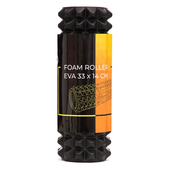 Масажний ролик Cornix EVA 33 x 14 см (валик, ролер) XR-0329 Black | Зображення 2