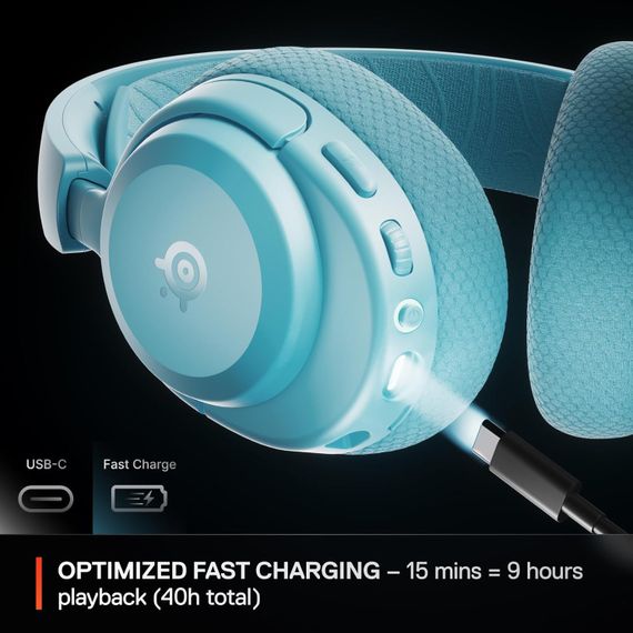 Ігрова гарнітура SteelSeries Arctis Nova 3P Wireless MultiPlatform Aqua | Зображення 1