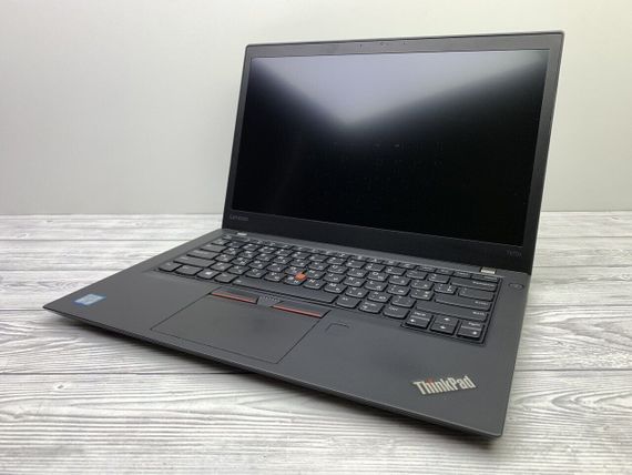 Ноутбук Lenovo ThinkPad T470s / 14" (1920x1080) IPS / Intel Core i7-7500U (2 (4) ядра по 2.7 - 3.5 GHz) / 8 GB DDR4 / 120 GB SSD / Intel HD Graphics 620 / WebCam б/в | Зображення 1