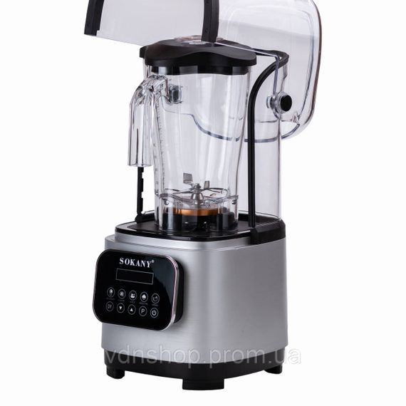 Бесшумный блендер Sokany с 2-литровой чашей для смузи и коктейлей, портативный 8000 Вт SK-03024 | Зображення 4