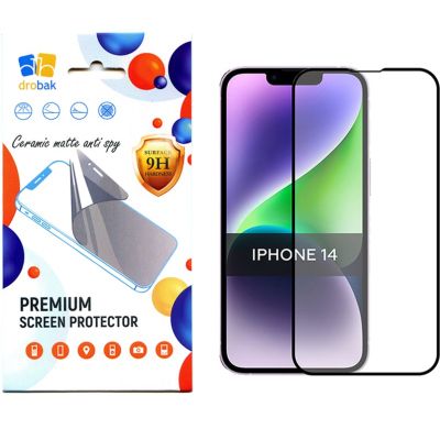 Стекло защитное Drobak Matte Ceramics Anty Spy Apple iPhone 14 Pro Max (535331)