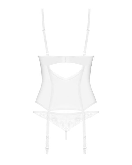 Корсет Obsessive Alissium corset & thong M/L (м'ята упаковка!!!) | Зображення 7