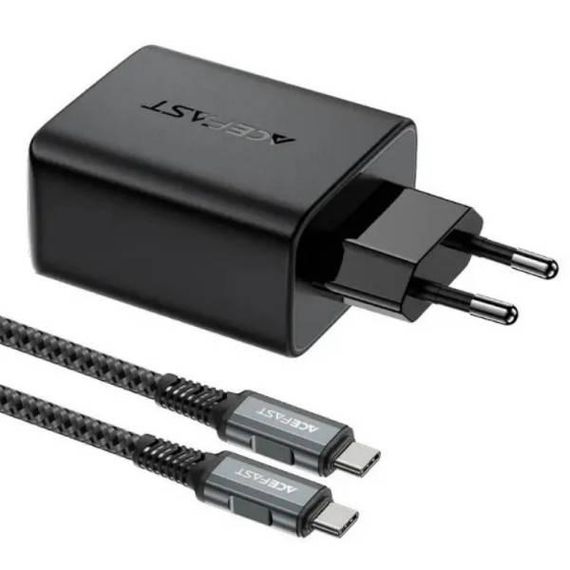 Сетевое зарядное устройство для ACEFAST A17 65W GaN multi-function HUB charger set Черное