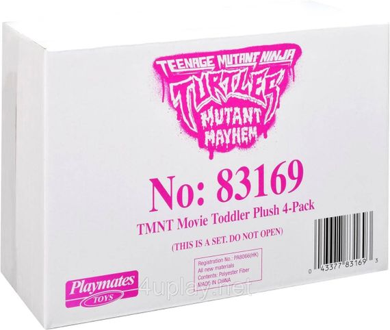 Набор мягких игрушек Черепашки ниндзя TMNT Оригинал Teenage Mutant Ninja Turtles Plush | Зображення 3