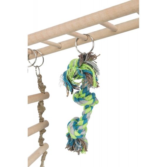 Місток Trixie для гризунів дерев_яний підвісний з канатами 29х25х9 см | Зображення 3
