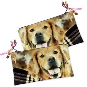 Косметичка женская Довольная собака 20х12 см (K_15D034)