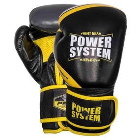 Боксерські рукавиці Power System PS 5005 Black/Yellow 16 унцій