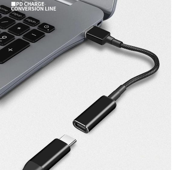 Кабель для зарядки ноутбука HP Type-c female to 7.4*5.0/7.4*0.6 HP (с иглой) | Зображення 3