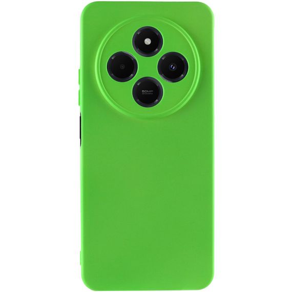 Чохол TPU GETMAN Liquid Silk Full Camera для Xiaomi Redmi 14C / Poco C75 Салатовий / Neon Green | Зображення 2