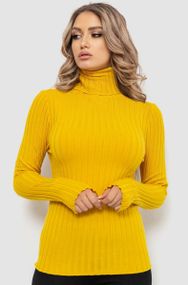 Гольф жіночий однотонний, колір гірчичний, 204R043