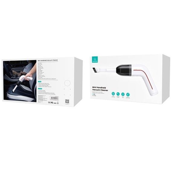 Портативный пылесос Usams US-ZB253 Mini LEJ Series White | Зображення 1