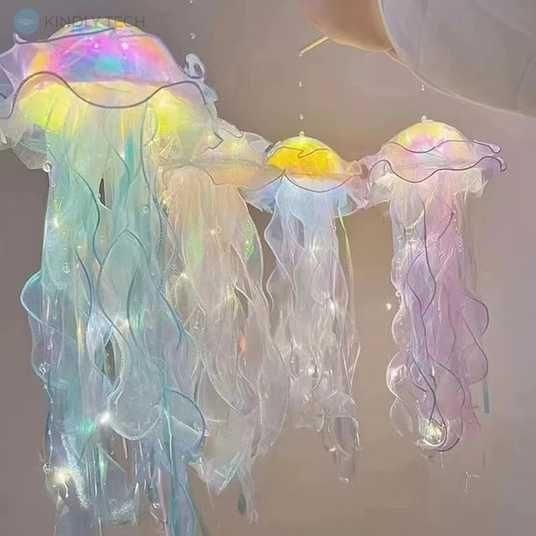 Светящийся декор Медуза на батарейках Jellyfish lamp AND HA-113 | Зображення 1