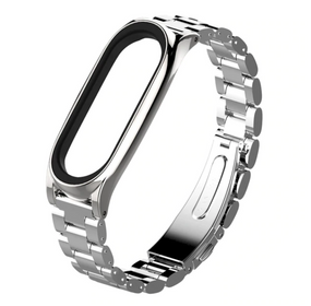 Металлический ремешок Primo Mijobs для фитнес-браслета Xiaomi Mi Band 3 - Silver