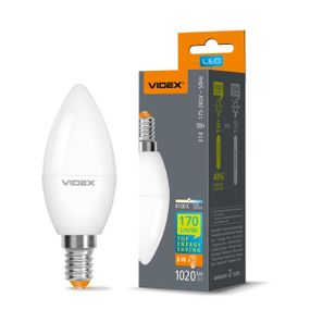 Світлодіодна лампа VIDEX C37h 6W E14 4100K