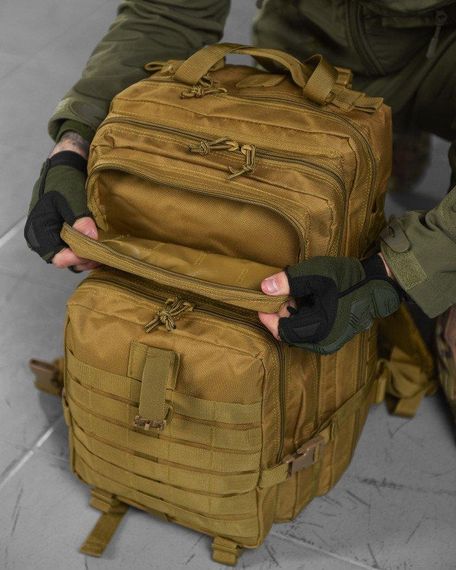 Рюкзак тактический кайот 45л 800D Silver Knight USA  ВТ6388 | Зображення 7