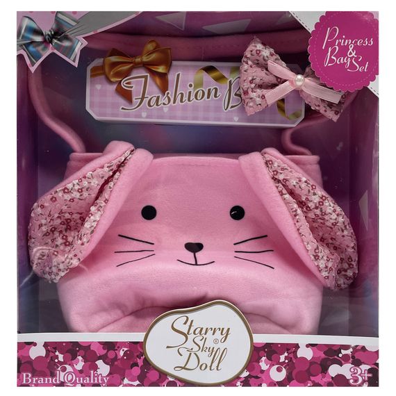 Дитяча сумочка "Зайчик" SK090D вушка, довга ручка, 1 відділення-липучка | Зображення 1