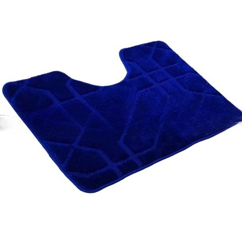 АКЦІЯ Набір килимків для ванної 2шт 50*60см+60*100см Геометрія Standard синій + Фіранка PEVA Дариана | Зображення 2