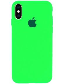 Силіконовий чохол Apple Silicone Case Neon Green для iPhone X/XS
