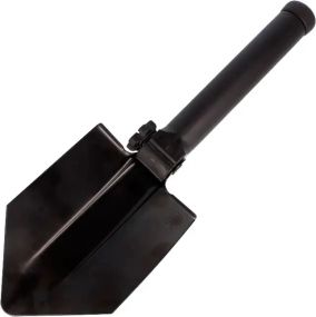 Лопата розкладна Glock Entrenching Tool з пилкою. Без чохла. Колір - чорний