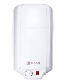 Водонагрівач Eldom EXTRA LIFE 10 л, над мийкою, 2,0 кВт, "мокрий" ТЕН, вертикальний, прямокутний, білий (72325NMP)