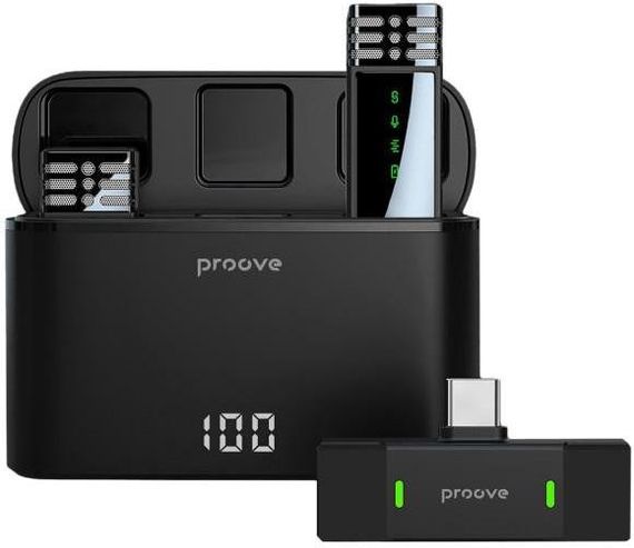 Мікрофонна радіосистема для смартфона Proove Record Type-C (PMRC00010202)