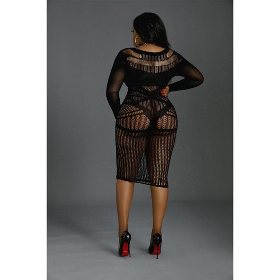 Сукня Moonlight Model 03 Black, Plus size | Зображення 3