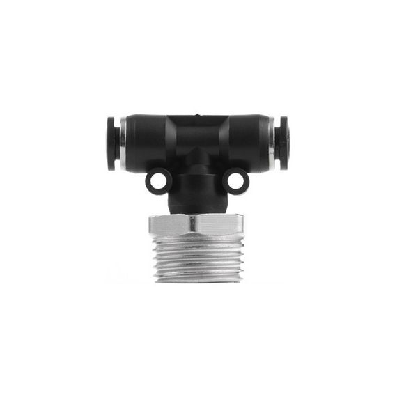 З'єднання цангове T-подібне для поліуретанових та ін. шлангів 6*6 мм, 1/2" нар. різь INTERTOOL PT-23611 | Зображення 2