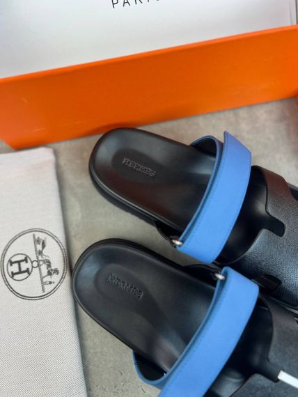 Сланці Hermes Chypre black/blue чоловічі ob416 | Зображення 3