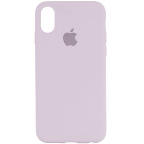 Чохол Silicone Case Full Protective (AA) для Apple iPhone X / XS (5.8") Бузковий / Lilac