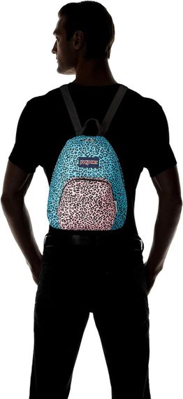 Молодіжний рюкзак 10L Jansport Half Pint бірюзовий з рожевим | Зображення 1