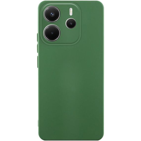 Чохол TPU GETMAN Liquid Silk Full Camera для Xiaomi Redmi Note 14 4G (Europe version) Зелений / Dark green