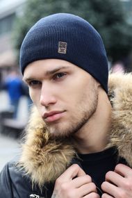 Мужская шапка «Клинт» джинсовый