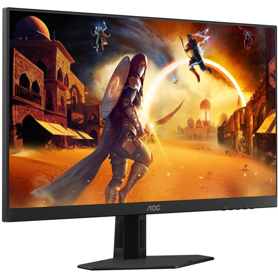 TFT 23.8" AOC 24G4HRE, Fast IPS, 200Гц, 2хHDMI, DP, колонки, чорно-червоний | Зображення 2