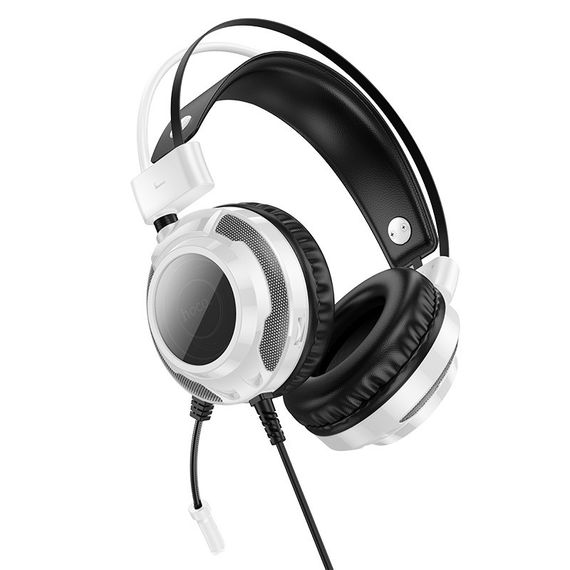 Накладные наушники Hoco W110 Resource (USB+3.5mm/2m) White | Зображення 2