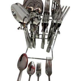 Набір столових приладів 24 предметів на підставці Top Kitchen A 24 Срібло