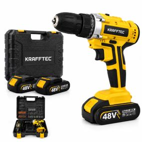 Аккумуляторный шуруповерт KRAFFTEC 48V 6Ah • Шуруповерт KRAFFTEC 48V 6Ah для сборки мебели, монтажа крепежа и ремонтных работ