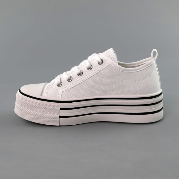 Кеди жіночі 591718 Білі 36 37 38 39 40 | Зображення 2