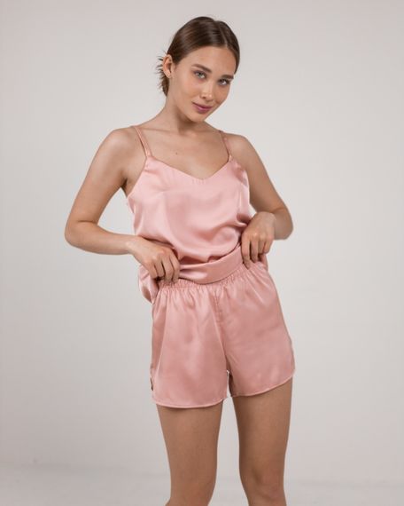 Пижама 4Profi искусственный шелк армани пудра размер S 20746 | Зображення 1