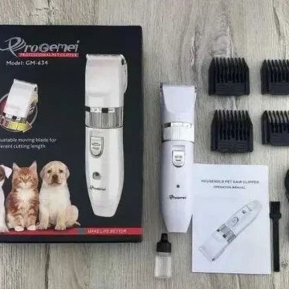 Професійна машинка для стрижки котів і собак XPRO Gemei GM-634 USB AV серая (MER-12408_285) | Зображення 5