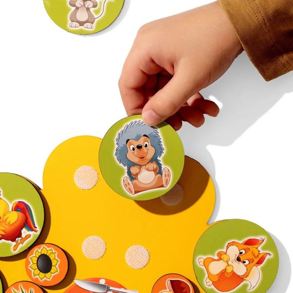 Деревянный детский сортер "Кто что ест" (ПСД276) PSD276 на липучках | Зображення 4