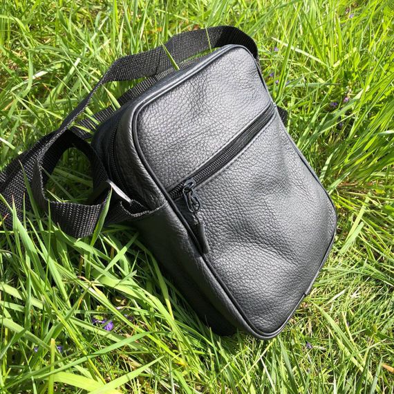 Легка сумка-месенджер, Сумка месенджер слінг, Стильна сумка месенджер Чоловіча чорна RH-92 | Зображення 4