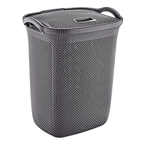 Кошик для білизни 63л сірий Honeycomb ELIF
