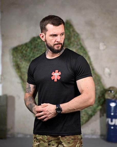Тактична moisture-wicking футболка Medic black РП7346 | Зображення 2