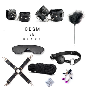 БДСМ набор «Loving submission», цвет черный sexstyle