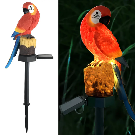 Фонарь садовый SOLAR PARROT / Светильник для сада Попугай на солнечной батарее | Зображення 6
