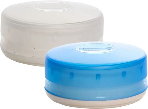 Контейнеры для еды Humangear GoTubb 2-Pack. Large. Clear/Blue | Зображення 1