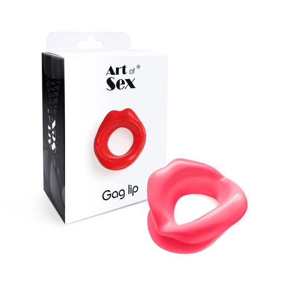 Кляп в форме губ Art of Sex Gag lip One Size, Розовый, One Size | Зображення 2
