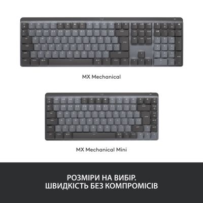 Клавиатура Logitech MX Mechanical Wireless Illuminated Performance Graphite (920-010757) | Зображення 3