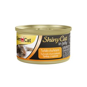 Влажный корм GimCat Shiny Cat для кошек, тунец и курица, 70 г